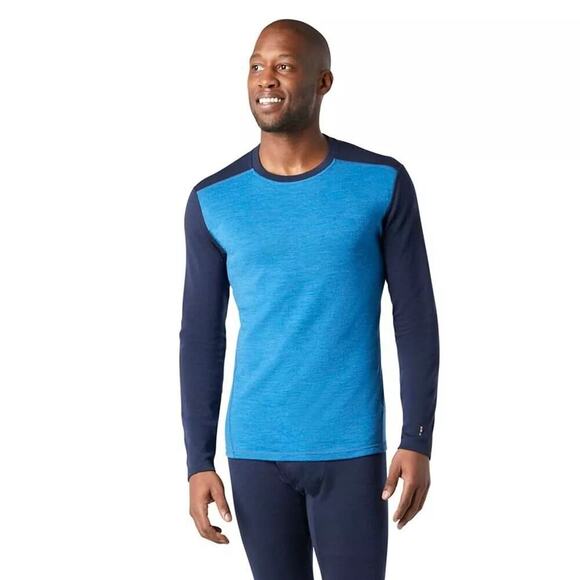Smartwool Men's Heather-Deep Navy Merino 250 Baselayer Crew Neptune Shirt XL - Picture 1 of 7